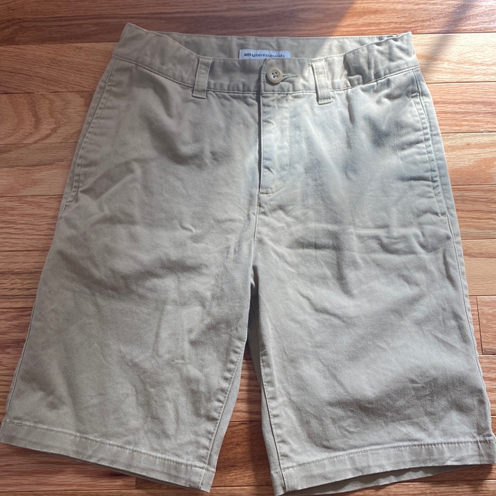 Amazon Essentials BOYS KHAKI uniform SHORTS SIZE 10